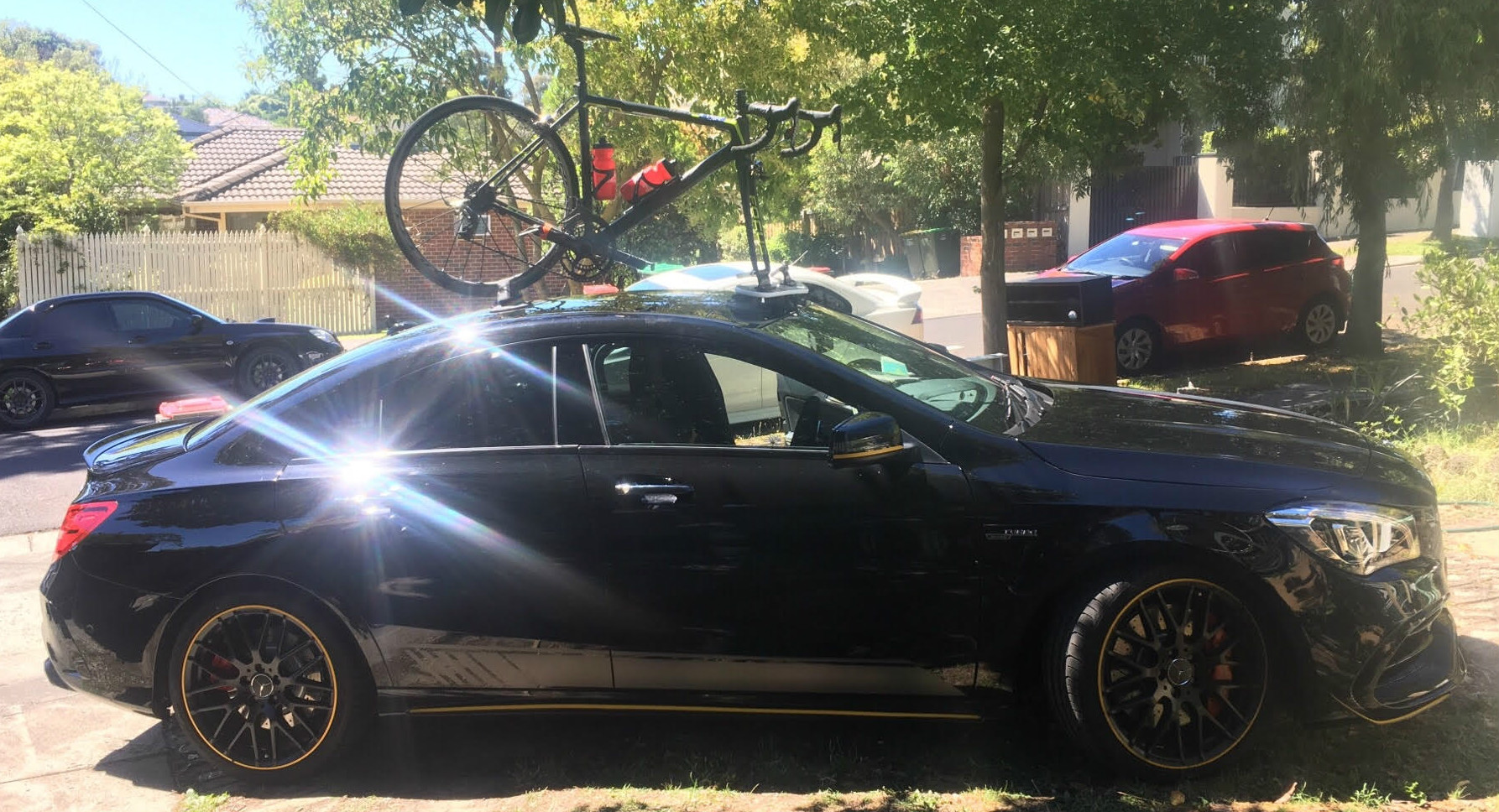 Mercedes CLA45 AMG Bike Rack SeaSucker Down Under